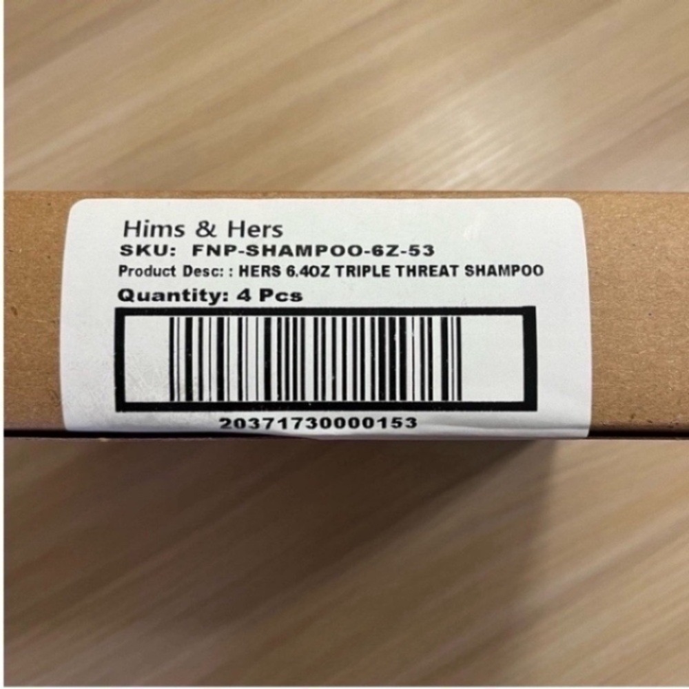 Hers Triple Threat Shampoo 6.4oz 4 Pack Thickening Napa Rose Scent NEW Sealed - Picture 7 of 7